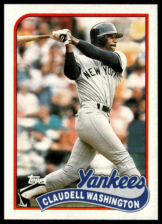 1989 Topps #185 Claudell Washington
