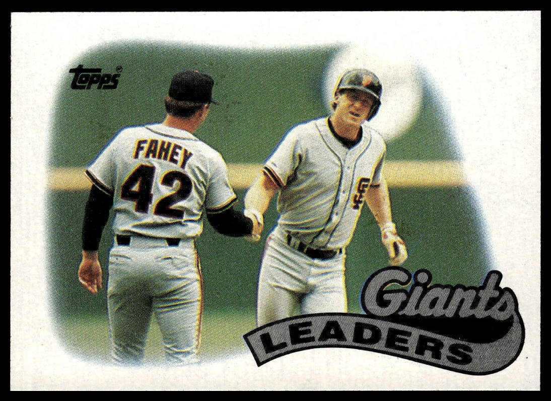 1989 Topps #351 Giants Leaders