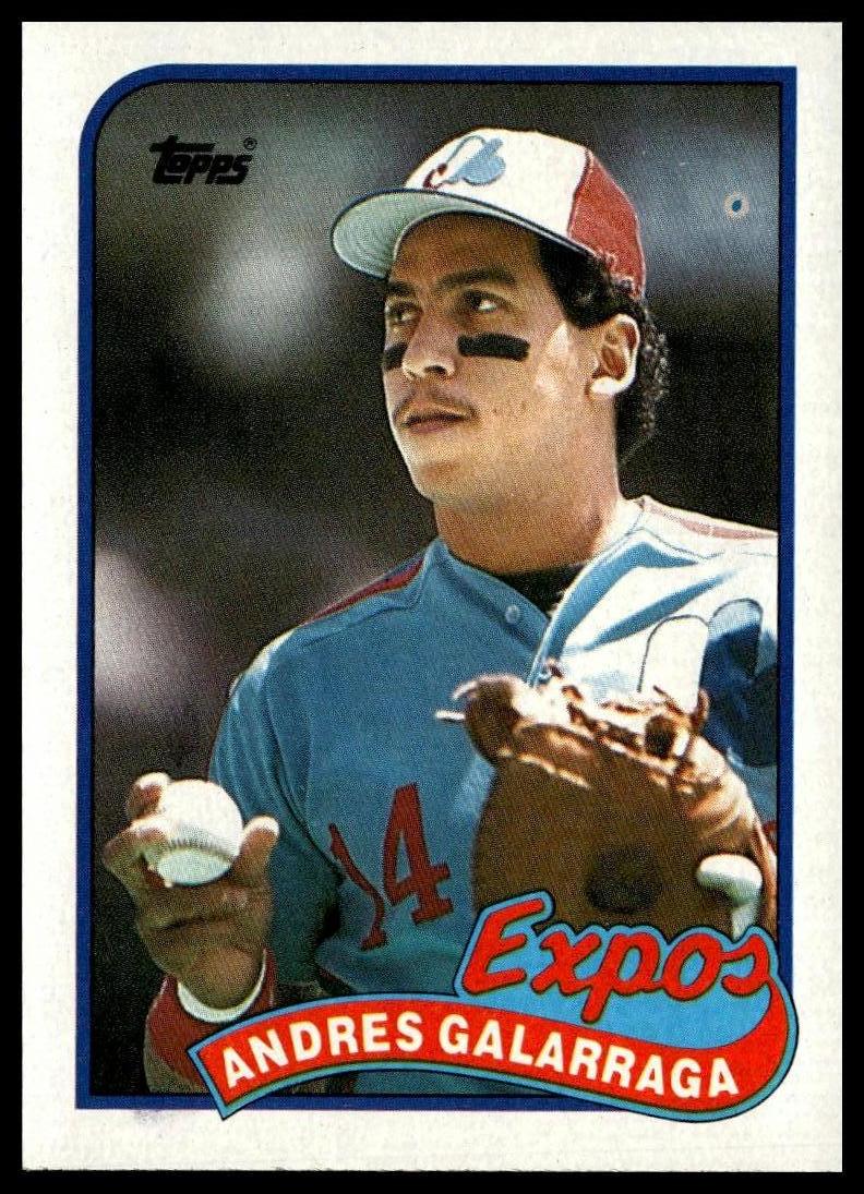 1989 Topps #590 Andres Galarraga
