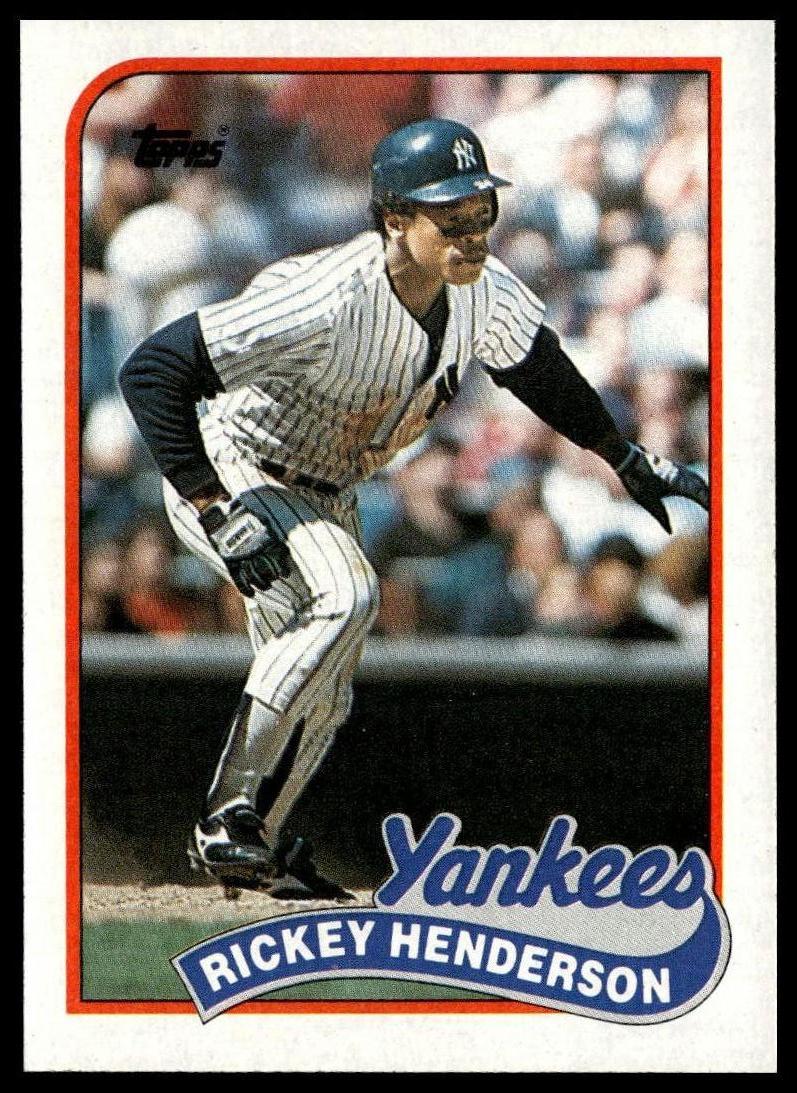 1989 Topps #380 Rickey Henderson