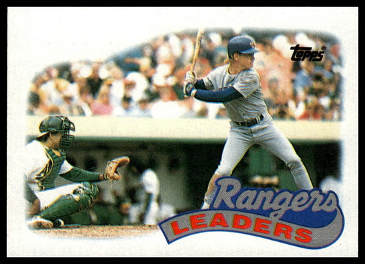 1989 Topps #729 Rangers Leaders