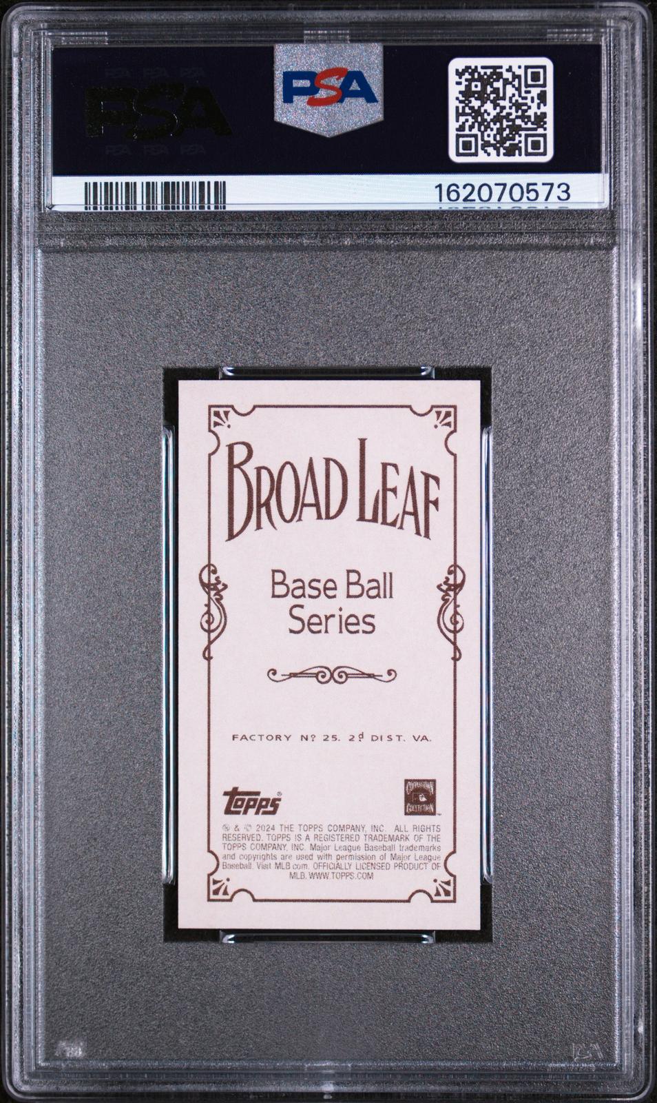 2024 Topps 206 Sammy Sosa Broad Leaf PSA 10 back