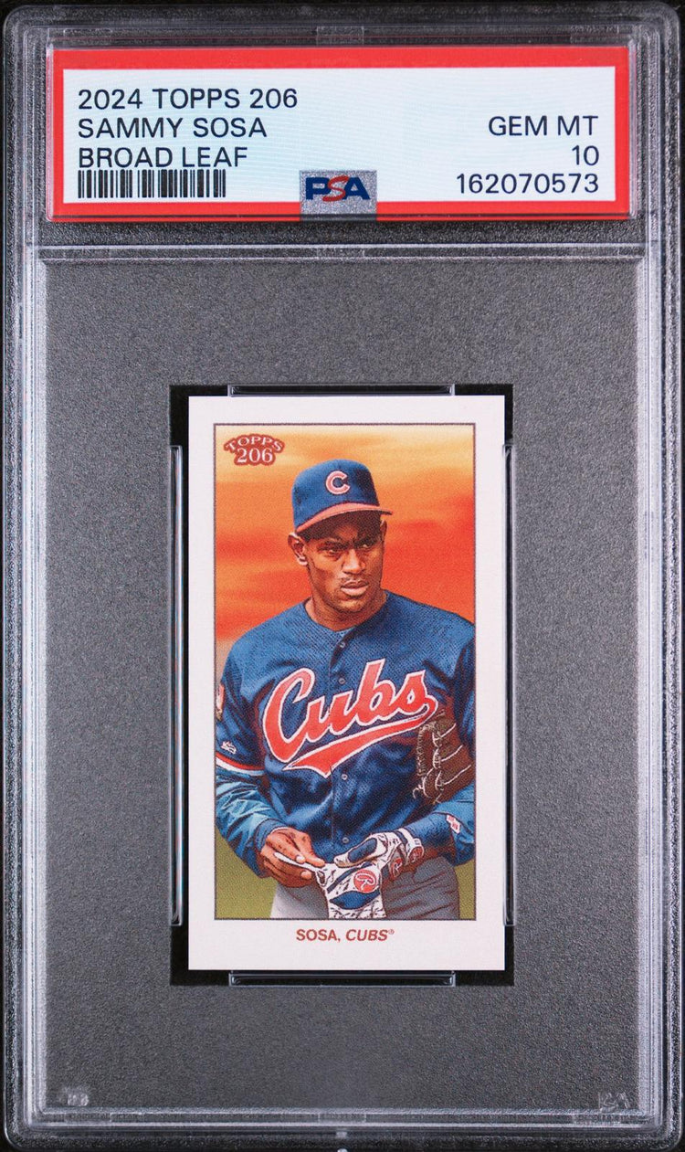 2024 Topps 206 Sammy Sosa Broad Leaf PSA 10 front