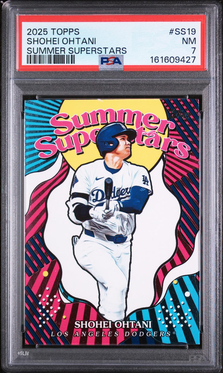 2025 Topps Summer Superstars Shohei Ohtani #SS19 PSA 7 front