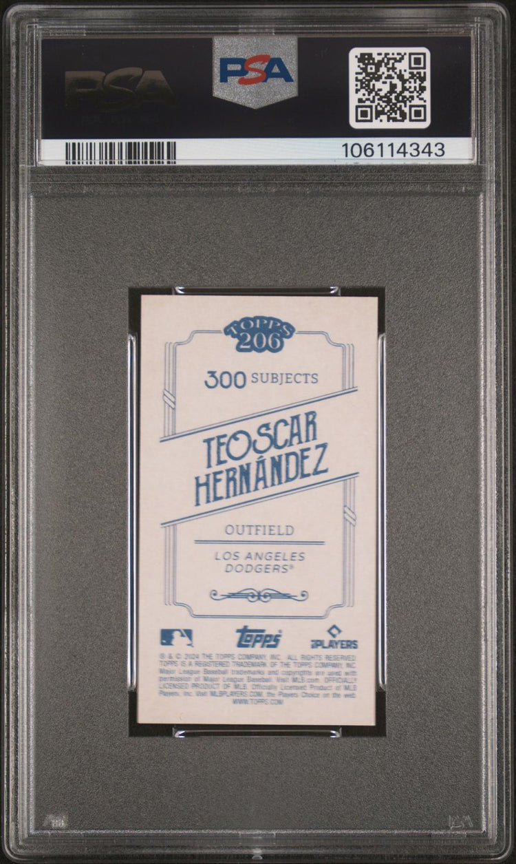 2024 Topps 206 Teoscar Hernandez PSA 10 back
