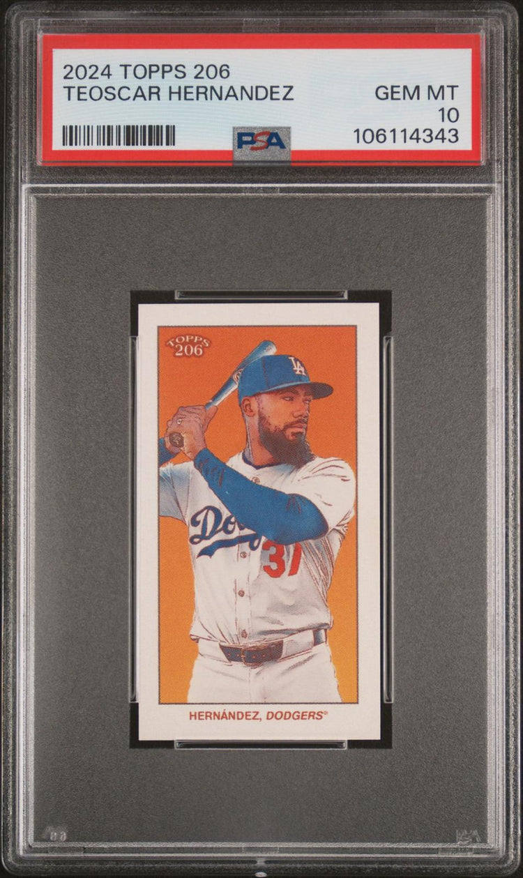 2024 Topps 206 Teoscar Hernandez PSA 10 front