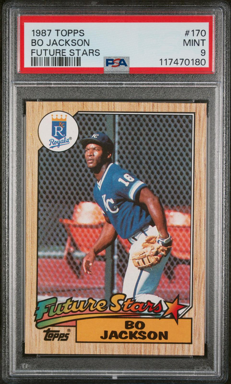 1987 Topps Bo Jackson #170 Future Stars PSA 9 front