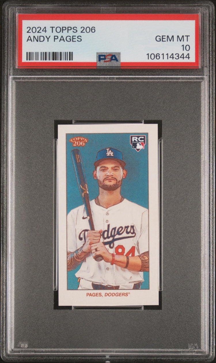 2024 Topps 206 Andy Pages PSA 10 front