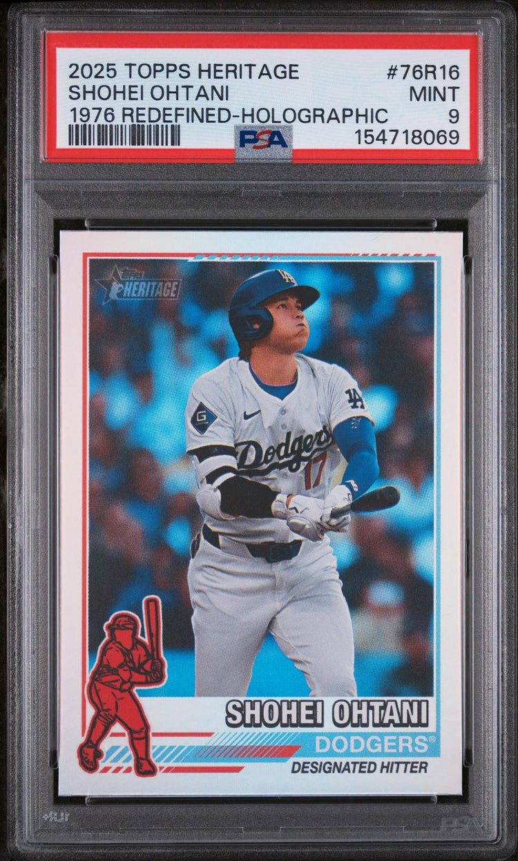 2025 Topps Heritage 1976 Redefined Shohei Ohtani #76R16 1976 PSA 9 front