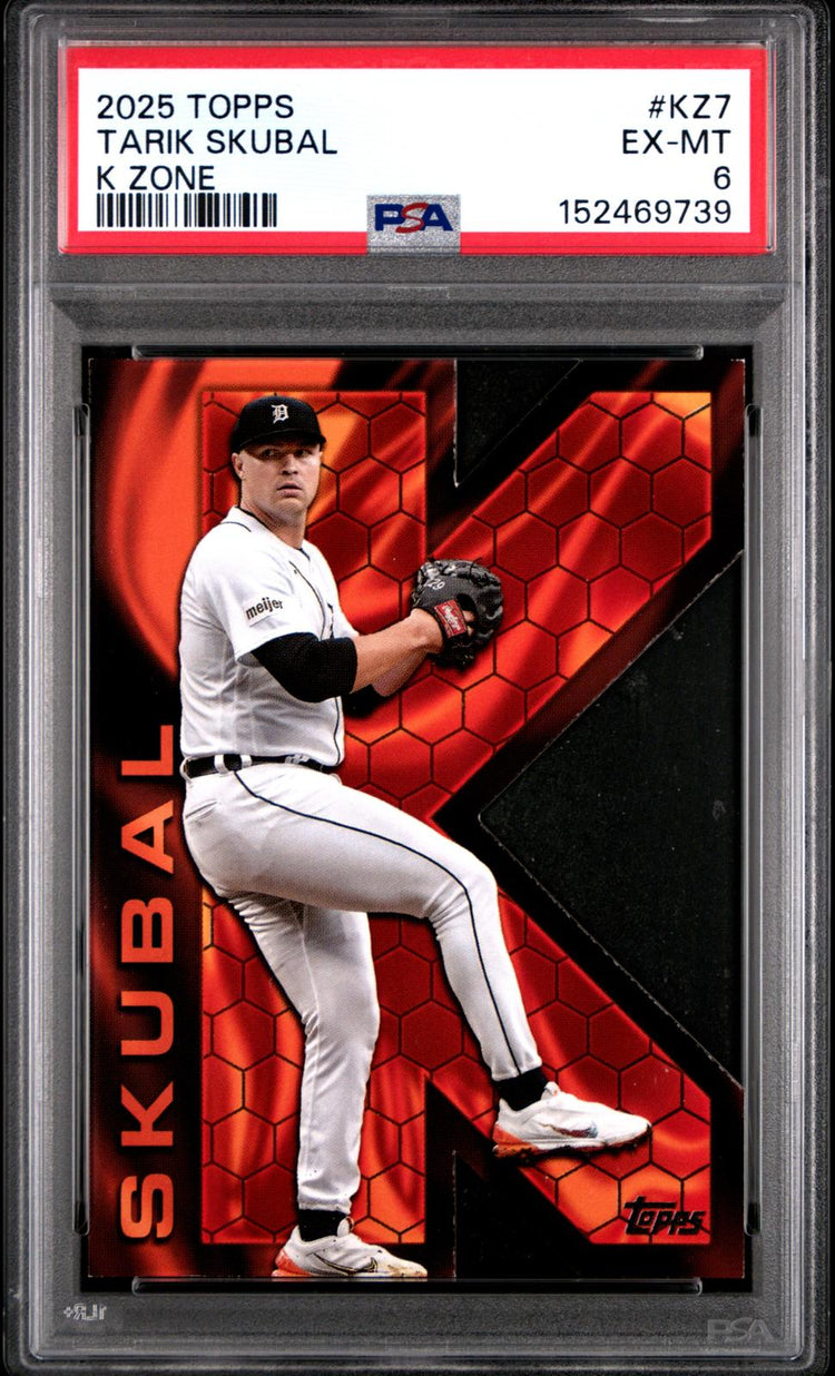 2025 Topps K Zone Tarik Skubal #KZ7 PSA 6 front