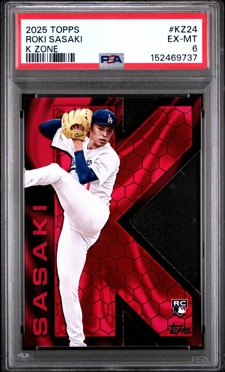2025 Topps K Zone Roki Sasaki #KZ24 PSA 6 front
