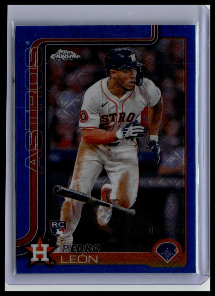 2025 Topps Chrome #97 Pedro León Prism Refractors front