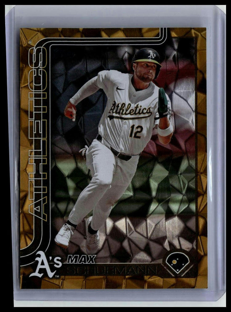 2025 Topps #305 Max Schuemann Pink Diamante Foil front