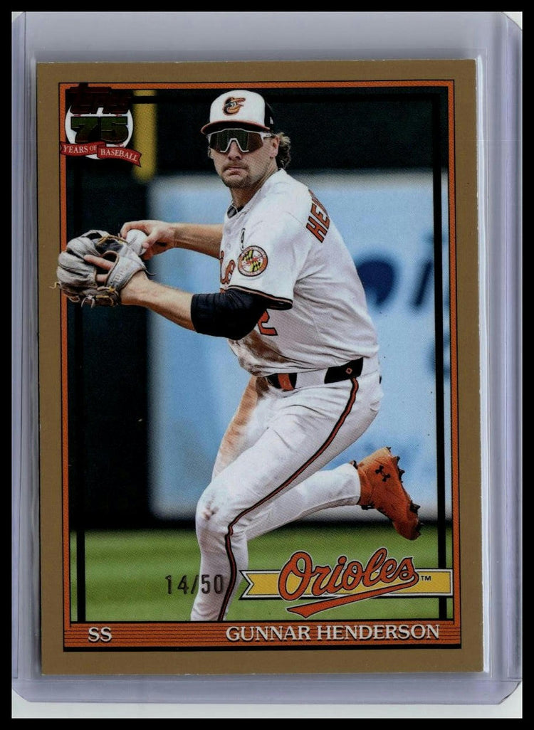 2026 Topps #91O-10 Gunnar Henderson Oversized 1991 Topps Baseball front