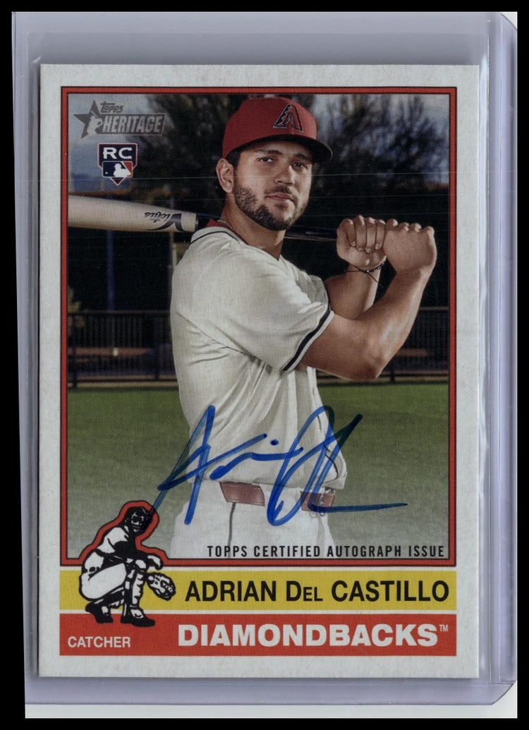 2025 Topps Heritage #ROA-AC Adrian Del Castillo Real One Autographs front