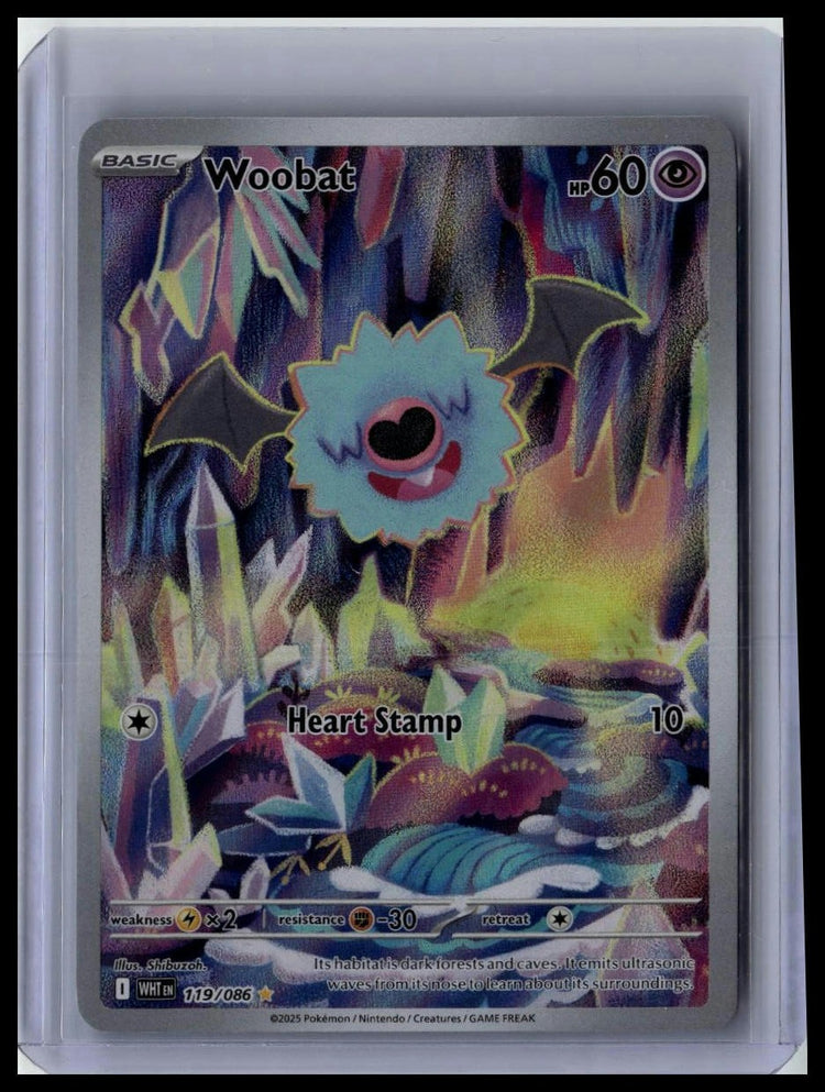 SV: White Flare #119/086 Woobat front